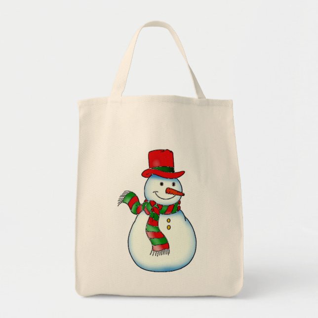 Snowman Tote Bag (Front)