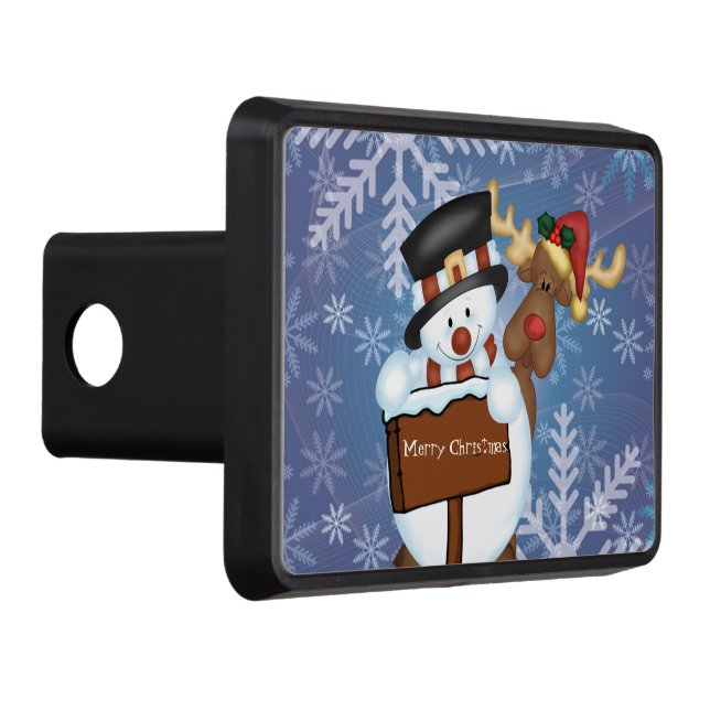 Snowman Trailer Hitch Cover (Right)