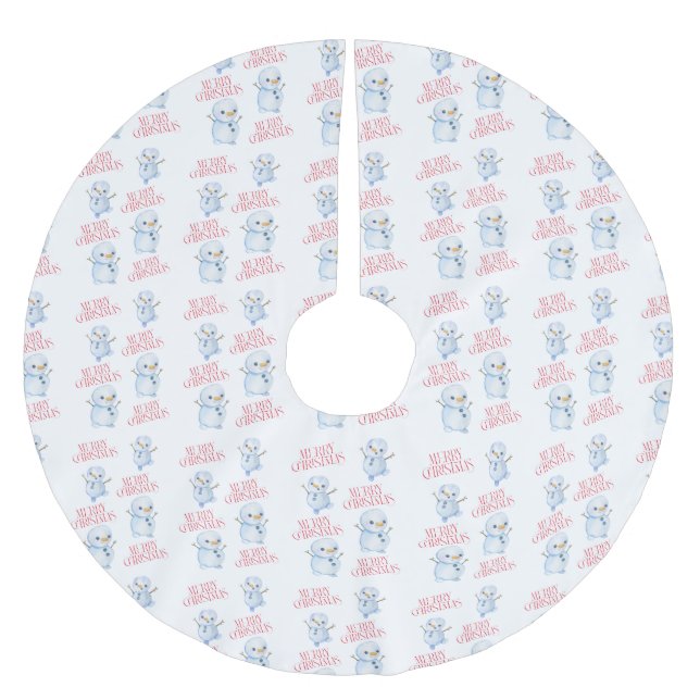 Snowman Tree Skirt (Front)