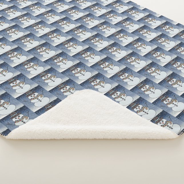 Snowman w/BG - Sherpa Blanket (3/4)