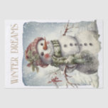 Snowman Watercolor Winter Christmas Tissue Paper<br><div class="desc">Snowman Watercolor Winter Christmas</div>