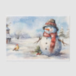 Snowman Watercolor Winter Christmas Tissue Paper<br><div class="desc">Snowman Watercolor Winter Christmas</div>