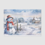 Snowman Watercolor Winter Christmas Tissue Paper<br><div class="desc">Snowman Watercolor Winter Christmas</div>