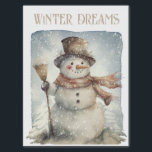 Snowman Watercolor Winter Christmas Tissue Paper<br><div class="desc">Snowman Watercolor Winter Christmas</div>