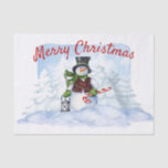 Snowman Watercolor Winter Christmas Tissue Paper<br><div class="desc">Snowman Watercolor Winter Christmas</div>
