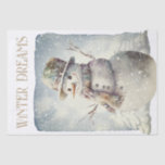 Snowman Watercolor Winter Christmas Tissue Paper<br><div class="desc">Snowman Watercolor Winter Christmas</div>