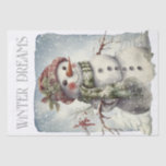 Snowman Watercolor Winter Christmas Tissue Paper<br><div class="desc">Snowman Watercolor Winter Christmas</div>