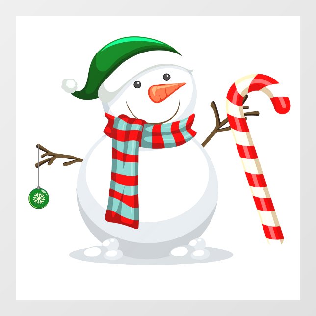 Snowman Window Cling (Sheet)