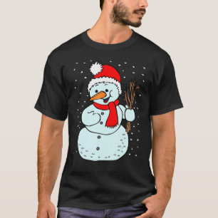 Snowman Winter Costume Snowwomen Snowperson T-Shirt