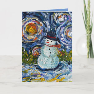 Snowman Winter Greeting Card