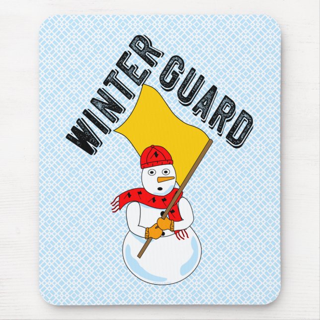 Snowman Winter Guard Mouse Pad (Front)