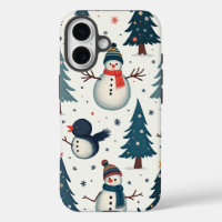 snowman winter iPhone Cases