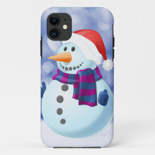 Snowman Winter Merry Christmas Snow iPhone 11 Case
