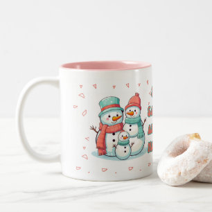 Snowman Winter pastel Colour Mug