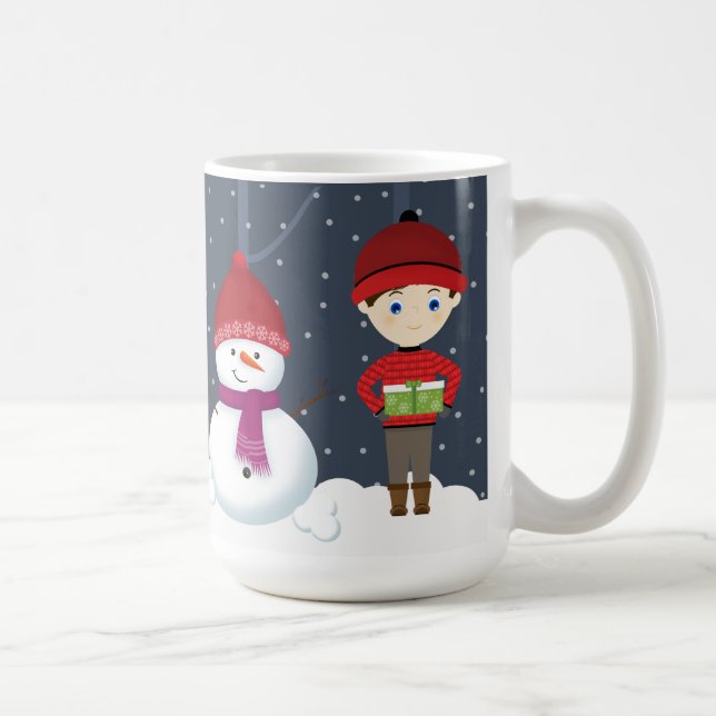 Snowman Winter Wonderland Coffee Mug (Right)