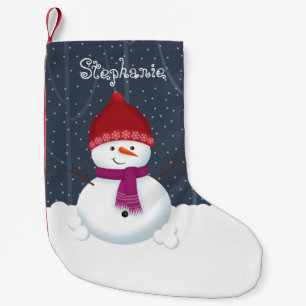 Snowman Winter Wonderland Small Christmas Stocking