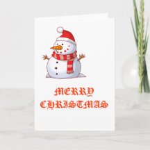 Snowman With Hat And Scarf