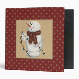 Snowman With Lights Album Binder