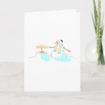 Snowman With Menorah Holiday Card<br><div class="desc">Snowman With Menorah</div>