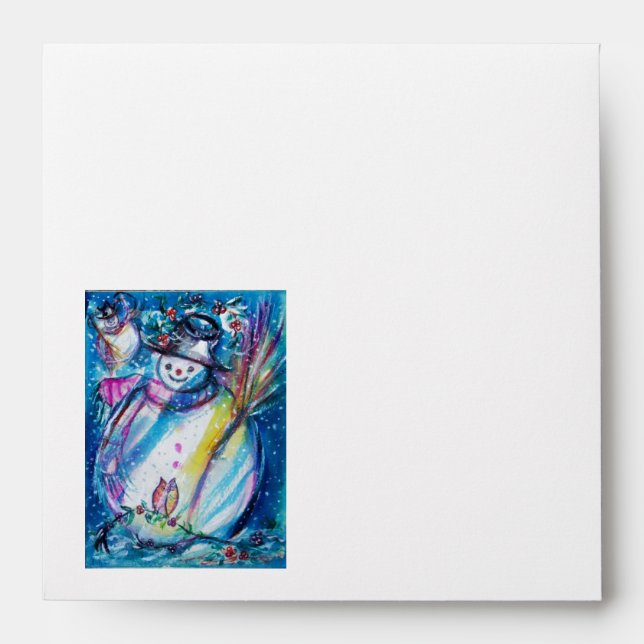 SNOWMAN WITH OWL ENVELOPE (Front)