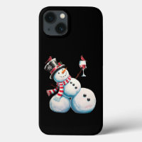 Snowman With Wine Christmas Funny Xmas Gift