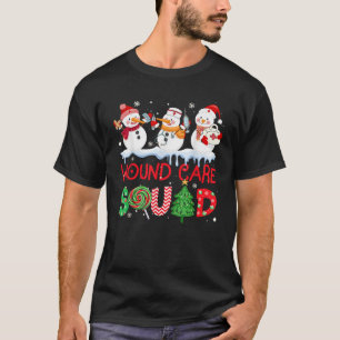 Snowman Wound Care Nurse Squad Christmas Holiday M T-Shirt
