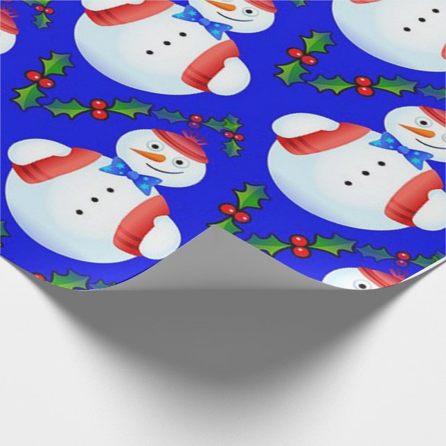 Snowman Wrapping Paper (Corner)