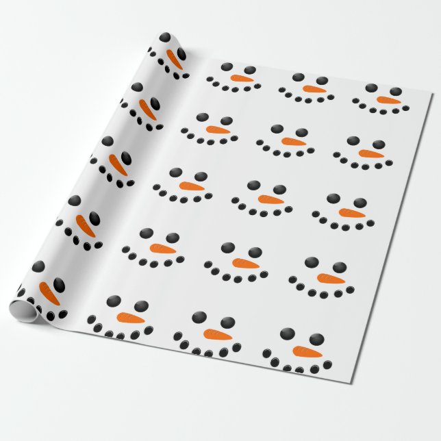 Snowman Wrapping Paper (Unrolled)