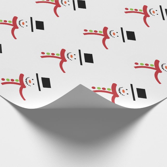 Snowman Wrapping Paper (Corner)