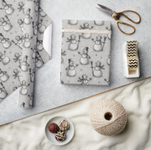 Snowman Wrapping Paper