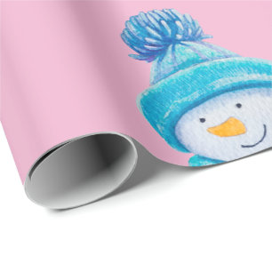Snowman wrapping paper