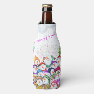 Snowmans Party Christmas Bottle Cooler