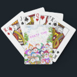 Snowmans Party Christmas Playing Cards<br><div class="desc">Playing Cards with Happy Snowmans Merry Christmas Party Funny Drawing Cartoon Snowman Celebration - Choose / Add Your Unique Text / Font / Colour - Make Your Special Gift - Resize and move or remove and add elements / image with customization tool ! - Drawing and Design by MIGNED. You...</div>