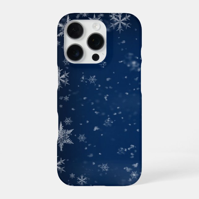 Snowmans & Snowflakes Seamless Pattern iPhone Case (Back)