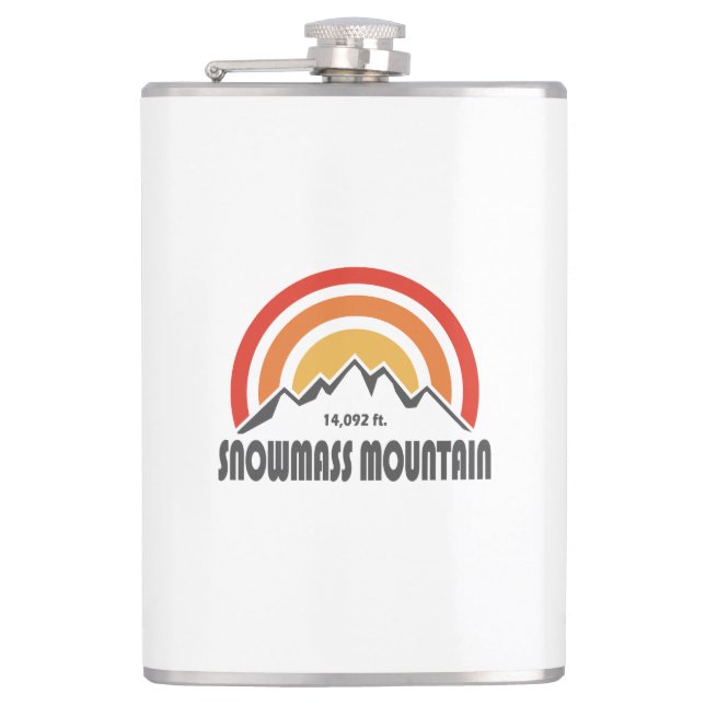 Snowmass can be a very long slog from the east or hip flask (Front)