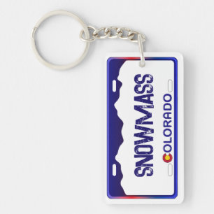 Snowmass Colorado bleu plaque d'immatriculation po