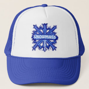 Snowmass Colorado snowflake art hat