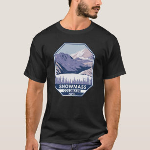 Snowmass Ski Area Winter Aspen Colorado  T-Shirt