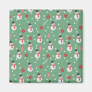 Snowmen and Christmas Ornaments Magnet