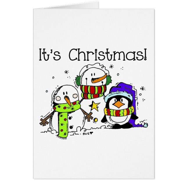 Snowmen and Penguins It's Christmas (Front)