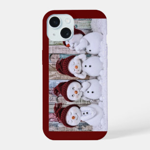 Snowmen Apple iPhone 15 case