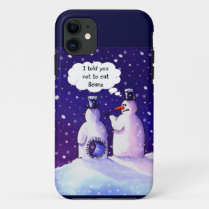 Snowmen Don't Eat Beans iPhone 11 Case