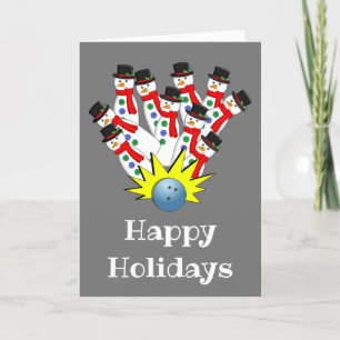 Snowmen du bol de Noël... Grève ! Carte pour les f