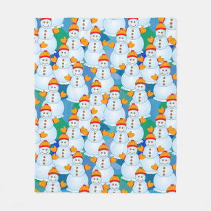 Snowmen Fleece Blanket