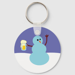 Snowmen Gone Wild! Keychain
