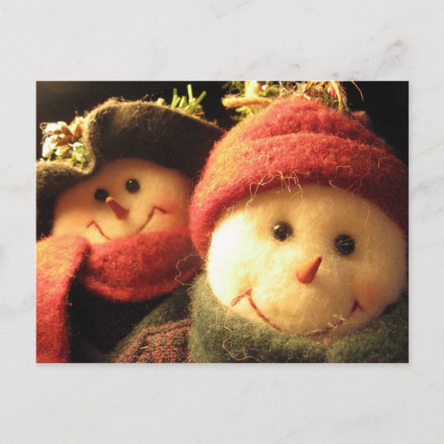 Snowmen Holiday Postcard (Front)