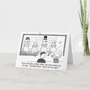 Snowmen in Prison Greeting Card