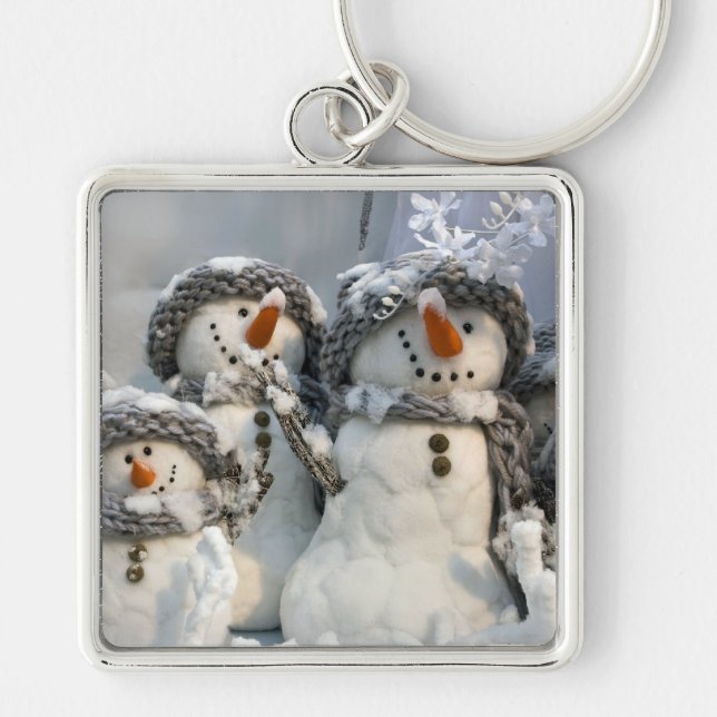 Snowmen Keychain (Front)