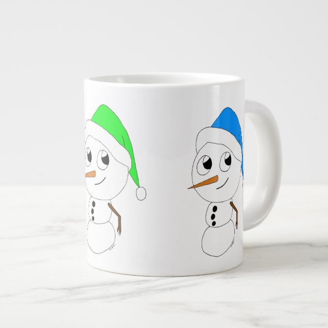 snowmen large coffee mug (Front Right)