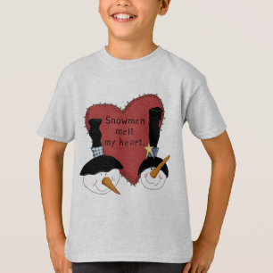 Snowmen Melt My Heart Tshirts and Gifts